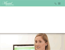 Tablet Screenshot of mantelortho.com